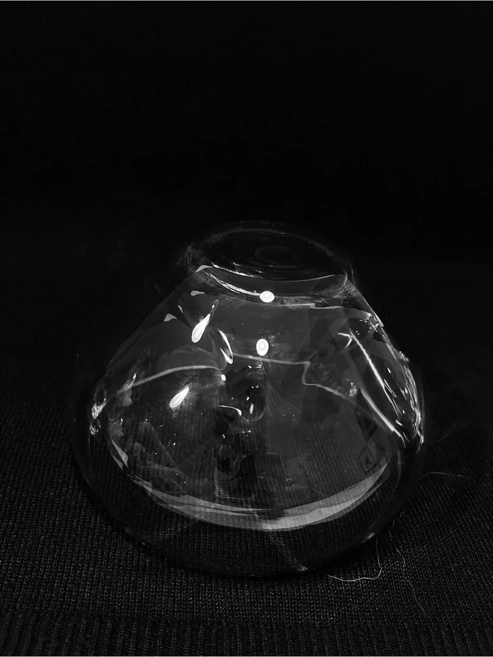Vintage Simon Pierce Crystal Desert Bowls Set of 3-4.5” Diameter
